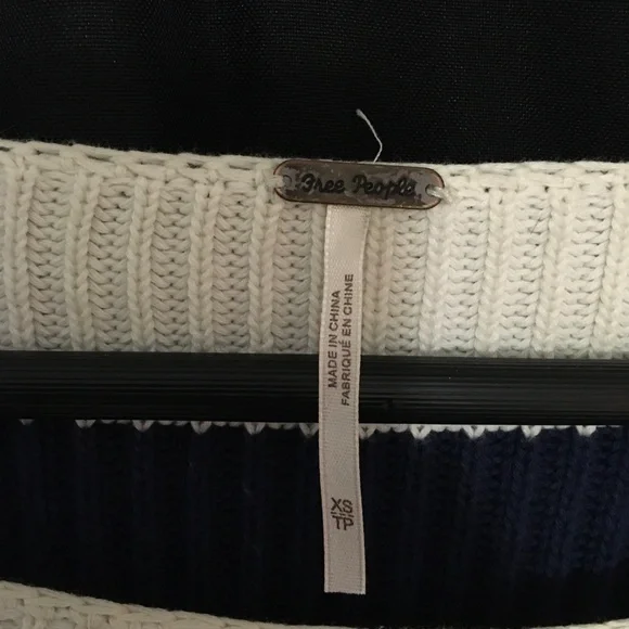 Free People cropped sweater |  off the shoulder sweater - Picture 2 of 4